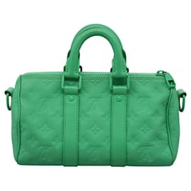 Louis Vuitton-LOUIS VUITTON Empreinte Giant Keepall Bandouliere 25 Bag M20929 LV Auth PP369A-Green