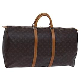 Louis Vuitton-LOUIS VUITTON Monogram Keepall 60 Boston Bag M41422 LV Auth 113320-Monogram