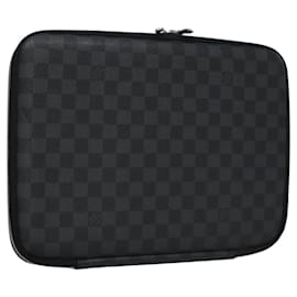 Louis Vuitton-LOUIS VUITTON Damier Graphite Computer Sleeve PM PC Case N58026 LV Auth EC076-Damier ebene