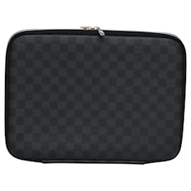 Louis Vuitton-LOUIS VUITTON Damier Graphite Computer Sleeve PM PC Case N58026 LV Auth EC076-Damier ebene