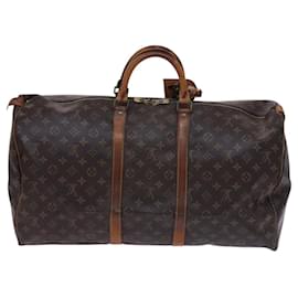 Louis Vuitton-LOUIS VUITTON Monogram Keepall 55 Boston Bag M41424 LV Auth EC256-Monogram