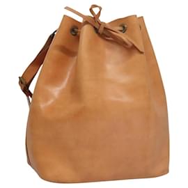 Louis Vuitton-LOUIS VUITTON Nomad leather Petit Noe Shoulder Bag Beige M85003 LV Auth 115809-Beige