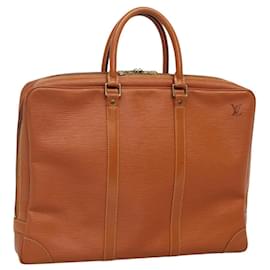 Louis Vuitton-LOUIS VUITTON Epi Porte Documents Voyage Business Bag Brown M54478 Auth IN003-Brown