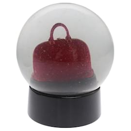 Louis Vuitton-LOUIS VUITTON Snow Globe Alma VIP Limited Clear Red LV Auth bs22938-Red,Other