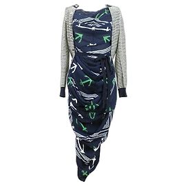 Junya Watanabe Kleid Marineblau