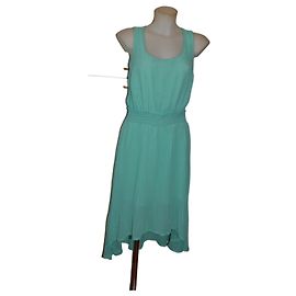 Vestido midi Patrizia Pepe verde e turquesa Verde Turquesa