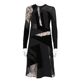Stella Mc Cartney-Stella McCartney Sheer Lace Panelled Dress-Black