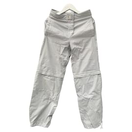 Chanel-2001 Chanel Convertible Pants / Shorts Wide Leg-Grey