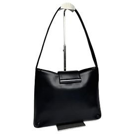 Borsa in pelle nera Vintage Givenchy Whip Nero