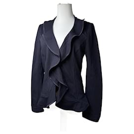 Courreges-COURREGES Trench coats T.International M Wool-Navy blue