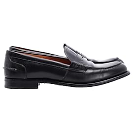Church's-Church's Sally Penny Loafers in Black Leather-Black
