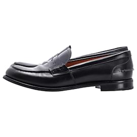 Church's-Church's Sally Penny Loafers in Black Leather-Black