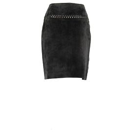 Alaïa Gonne ALAIA T.FR 42 Pelle Nero