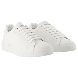 Dolce & Gabbana-Sneakers - Dolce&Gabbana - Leather - White-White