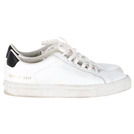 Autre Marque Baskets basses Achilles en cuir blanc de Common Projects Blanc Écru