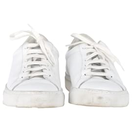 Autre Marque- Common Projects Achilles Low-Top Sneakers in White Leather-White,Cream