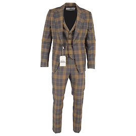 Vivienne Westwood Plaid 3-Piece Suit in Multicolor Wool Multiple colors