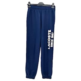 Lacoste-LACOSTE Trousers T.FR 34 Cotton-Navy blue