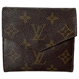 Louis Vuitton Elise Monogram Wallet Brown Brown