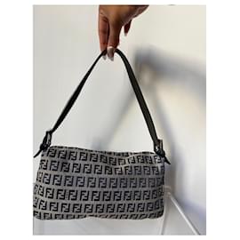 Fendi-Baguette-Bleu,Beige