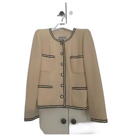 Chanel 1995 runway jacket White