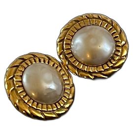 Orecchini a Clip Barocchi Vintage di Chanel D'oro