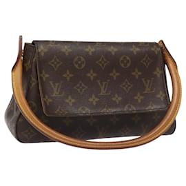 Louis Vuitton-LOUIS VUITTON Monogram Mini Looping Shoulder Bag M51147 LV Auth EC164-Monogram
