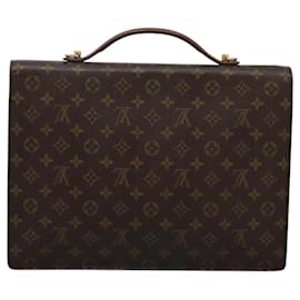 Louis Vuitton-LOUIS VUITTON Monogram Porte Documents Bandouliere Bag M53338 Auth BA331-Monogram