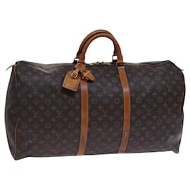 Louis Vuitton-LOUIS VUITTON Monogram Keepall 60 Boston Bag M41422 LV Auth EC404-Monogram