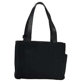 Autre Marque-Burberrys Shoulder Bag Nylon Leather Black Auth bs23605-Black