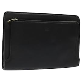 Balenciaga-BALENCIAGA Clutch Bag Leather Vintage Black Auth bs23331-Black