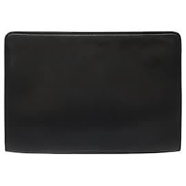 Balenciaga-BALENCIAGA Clutch Bag Leather Vintage Black Auth bs23331-Black