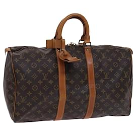 Louis Vuitton-LOUIS VUITTON Monogram Keepall 45 Boston Bag M41428 LV Auth EC144-Monogram