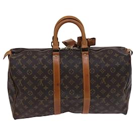 Louis Vuitton-LOUIS VUITTON Monogram Keepall 45 Boston Bag M41428 LV Auth EC144-Monogram