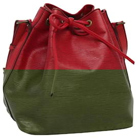 Louis Vuitton-LOUIS VUITTON Epi Petit Noe Shoulder Bag Red M44107 LV Auth EC327-Red