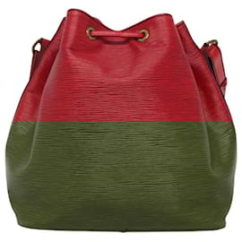 Louis Vuitton-LOUIS VUITTON Epi Petit Noe Shoulder Bag Red M44107 LV Auth EC327-Red