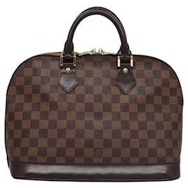 Louis Vuitton-LOUIS VUITTON Damier Ebene Alma Hand Bag N51131 LV Auth JB041-Other
