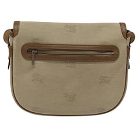 Autre Marque-Burberrys Shoulder Bag Coated Canvas Beige Auth bs23059-Beige