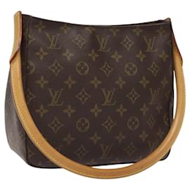 Louis Vuitton-LOUIS VUITTON Monogram Looping MM Shoulder Bag M51146 LV Auth sw135-Monogram