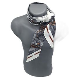 Lenço Choker Burberry de Seda Multicor Multicor