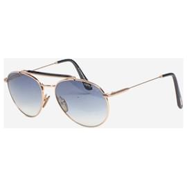 Tom Ford-Gold aviator Colin sunglasses-Golden