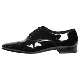 Saint Laurent-Black patent leather Derby shoes - size EU 39-Black
