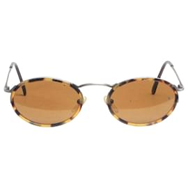 Ralph Lauren-Brown tortoiseshell round sunglasses-Brown