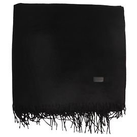 Saint Laurent Schwarze Kaschmirdecke Schwarz