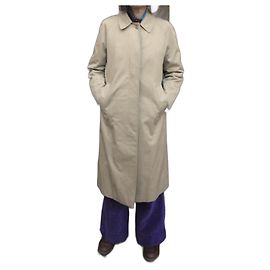 Abrigo impermeable Burberry en gabardina beige Beige