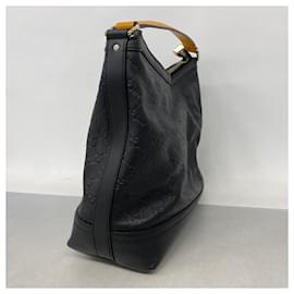 Gucci-Gucci Black Leather Shoulder Bag-Black