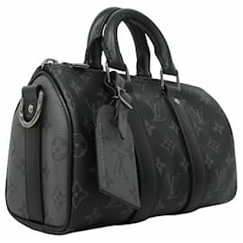 Louis Vuitton-Keepall Bandoulière 25 Monogram Eclipse da Louis Vuitton-Marrom,Preto