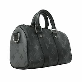 Louis Vuitton-Louis Vuitton Monogram Eclipse Reverse Keepall XS Shoulder Bag-Brown,Black