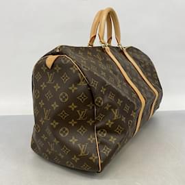 Louis Vuitton-Louis Vuitton Monogram Keepall 50 Boston Bag-Brown