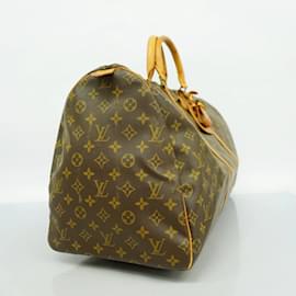 Louis Vuitton-Louis Vuitton Boston Bag Monogram Keepall 55-Brown